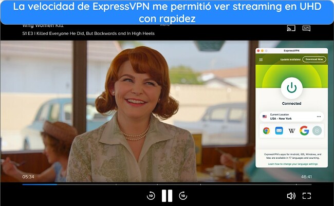 Imagen de una máscara con la inscripción 'Cómo ver Parmount+ con ExpressVPN: Transmisión de Why Women Kill'